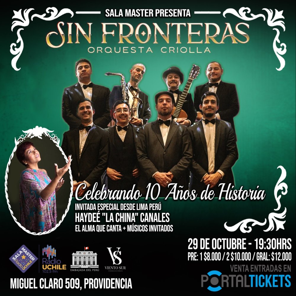 SIN FRONTERAS, ORQUESTA CRIOLLA